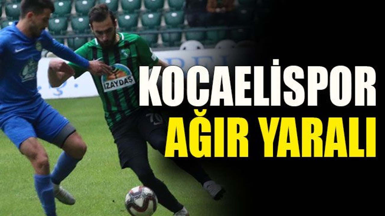 Kocaelispor ağır yaralı