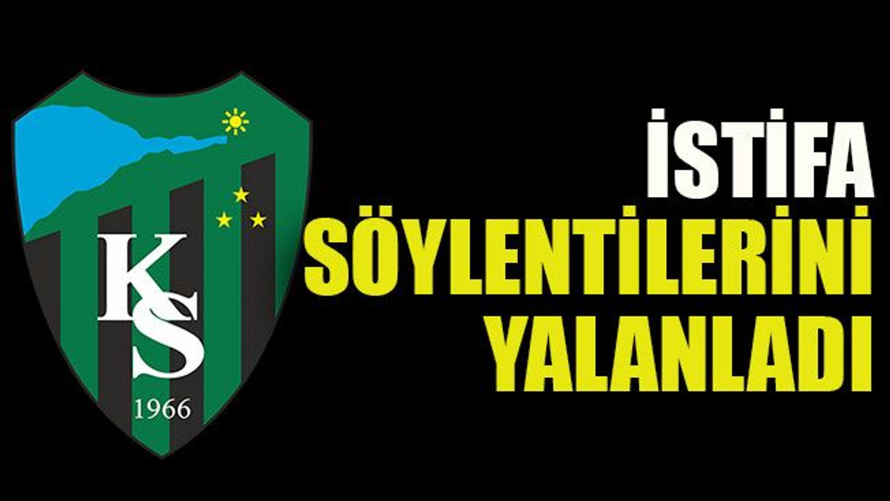 Kocaelispor yönetim kurulu üyesi istifa söylentilerini yalanladı