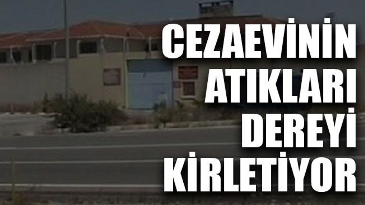 Cezaevinin atıkları dereyi kirletiyor