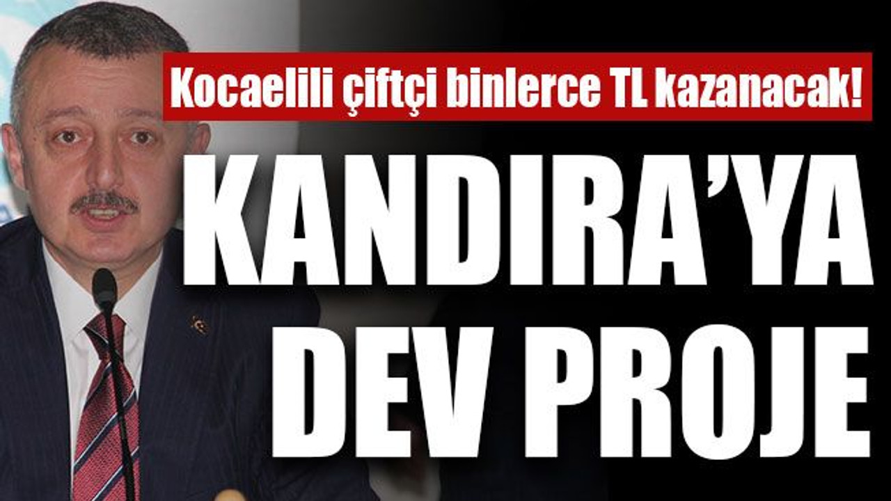 Kocaelili çiftçi binlerce TL kazanacak! Kandıra’ya dev proje