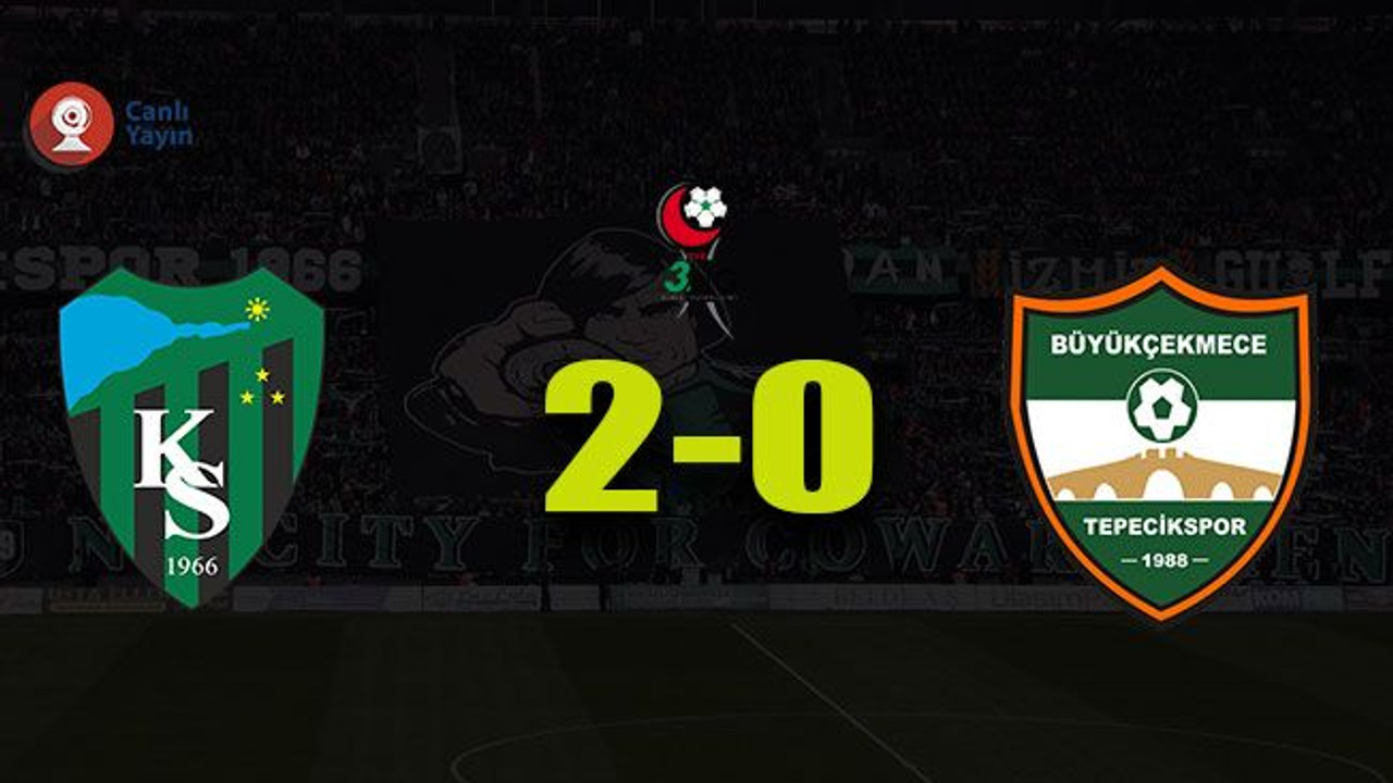 Kocaelispor- Büyükçekmece Tepecikspor Canlı Yayın