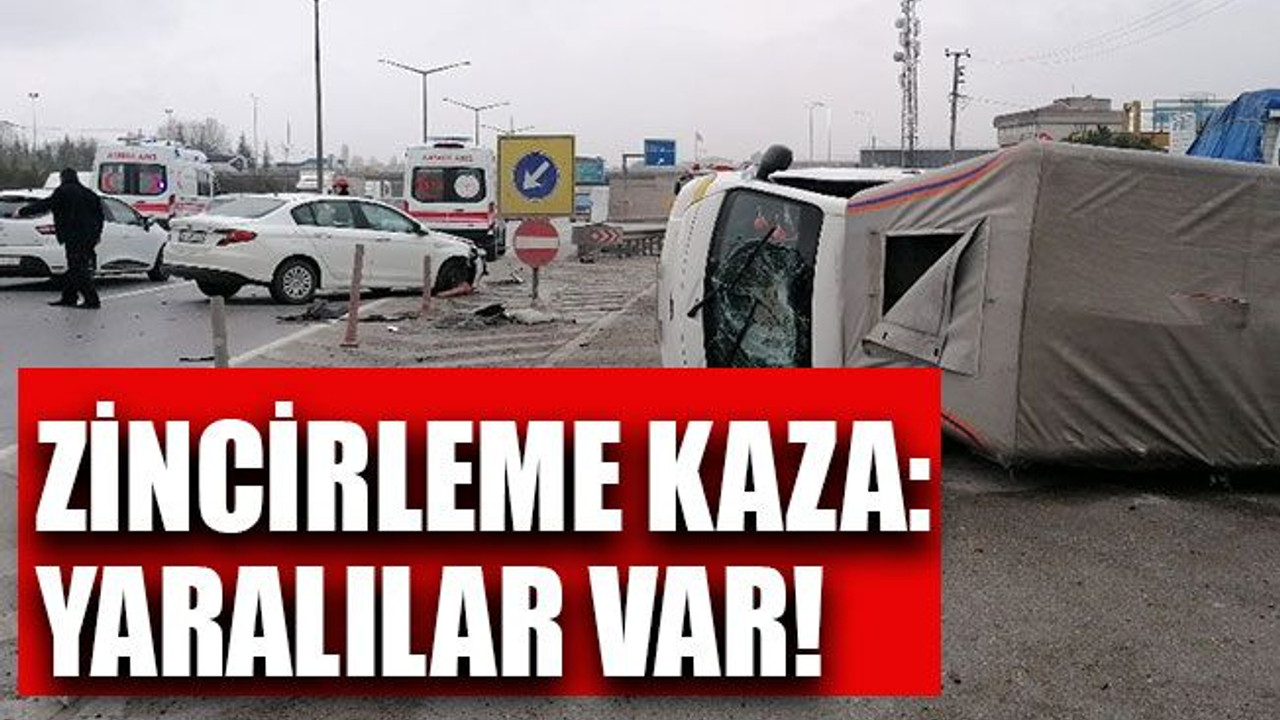 Zincirleme kaza: Yaralılar var!