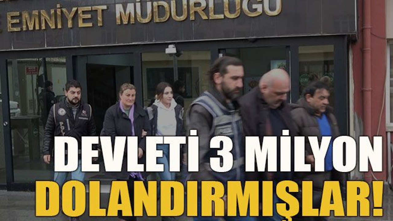 Devleti 3 milyon dolandırmışlar!