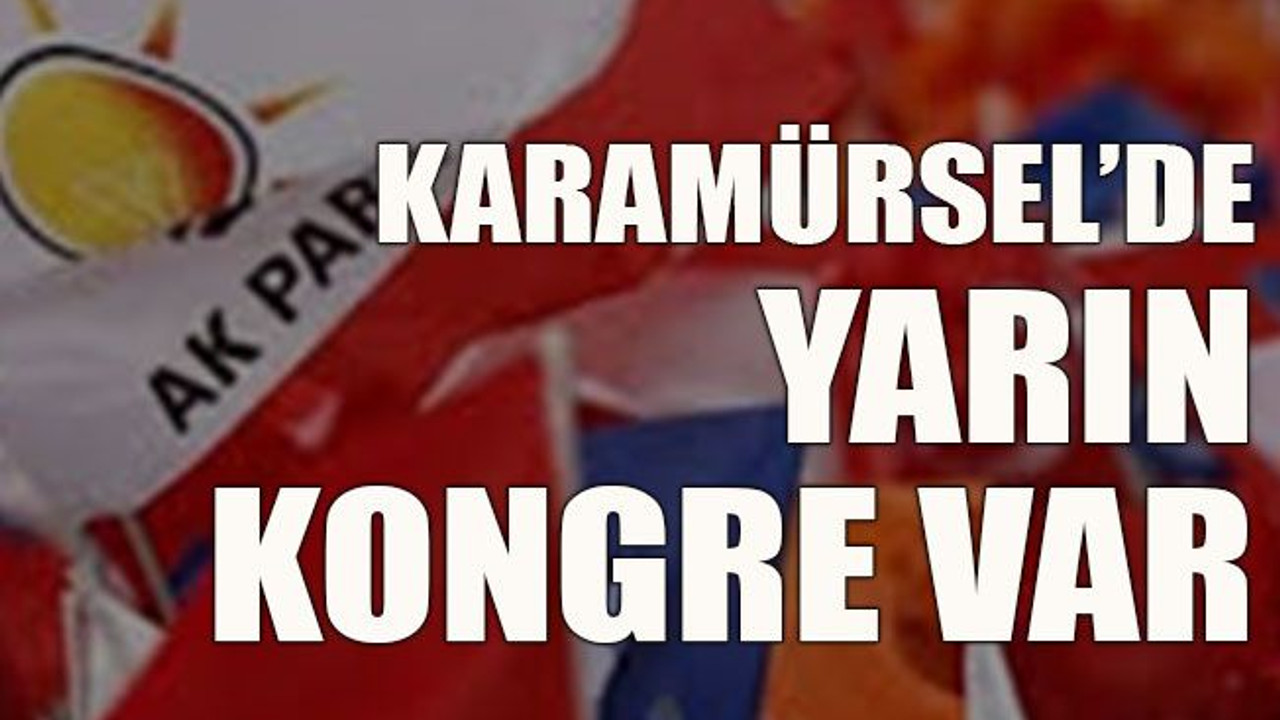 Karamürsel’de yarın kongre var