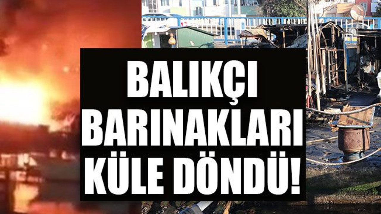 Balıkçı barınakları küle döndü!