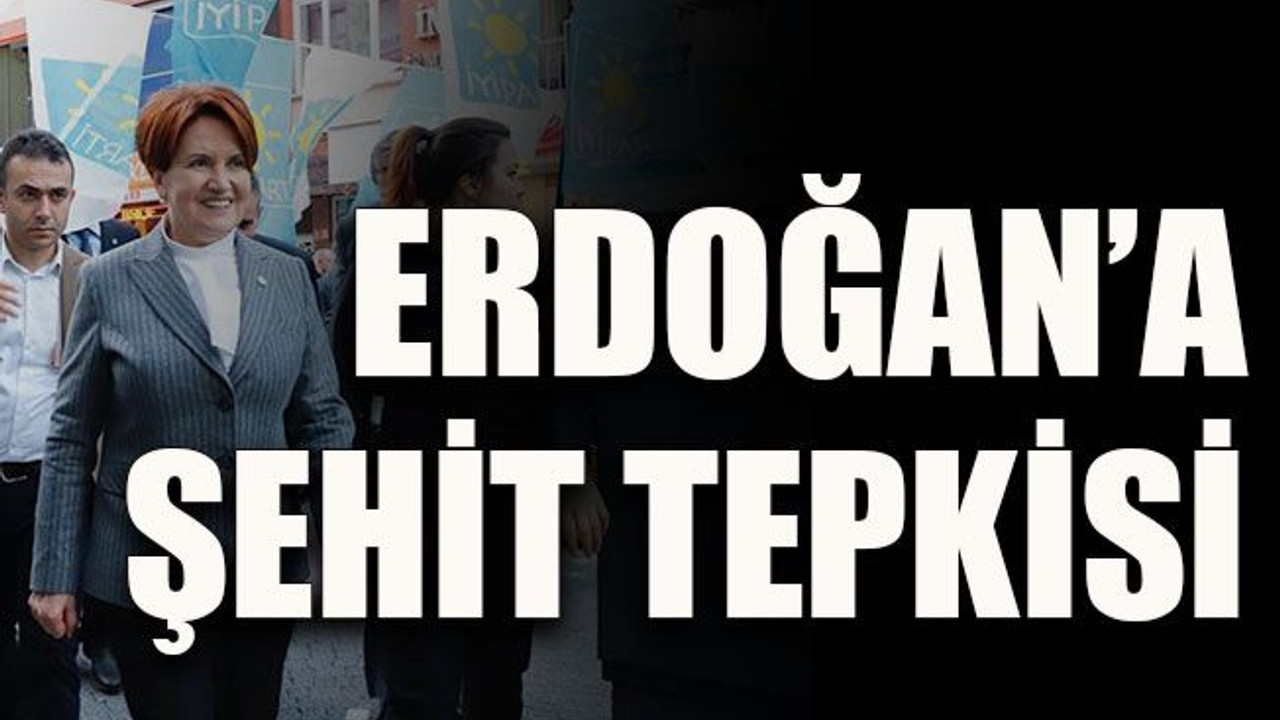Erdoğan’a şehit tepkisi