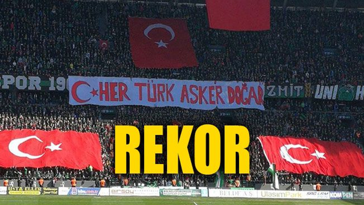 Kocaelispor rekor kırdı... “Her Türk asker doğar”