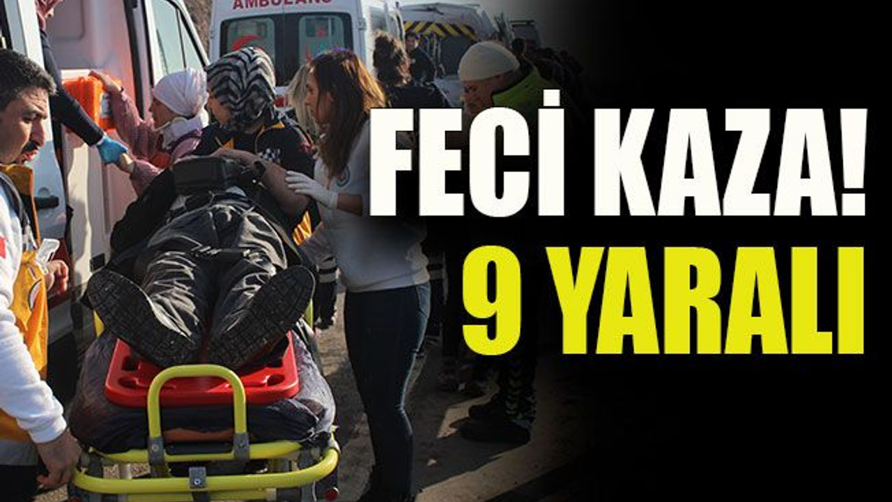 D -100’de zincirleme trafik kazası: 9 yaralı
