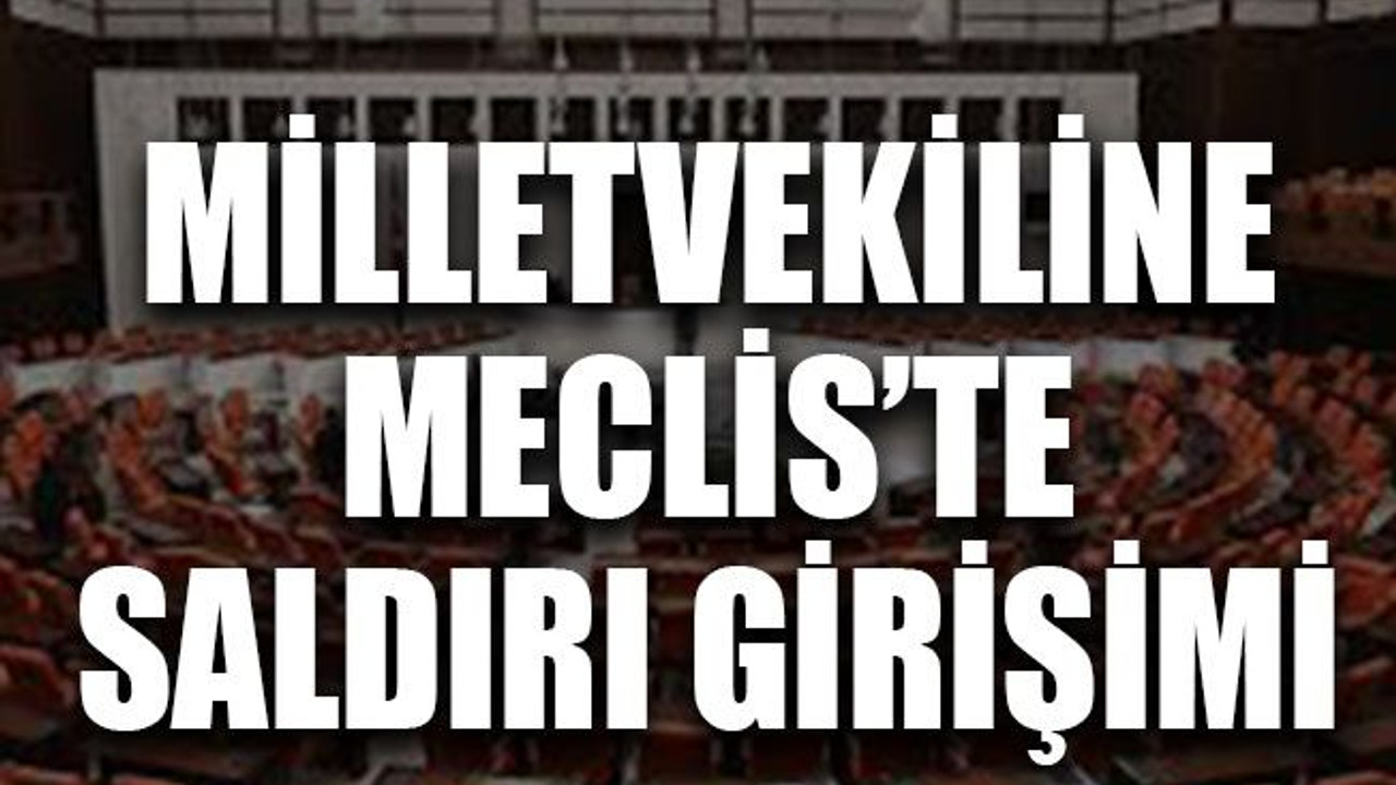 Milletvekiline Meclis’te saldırı girişimi