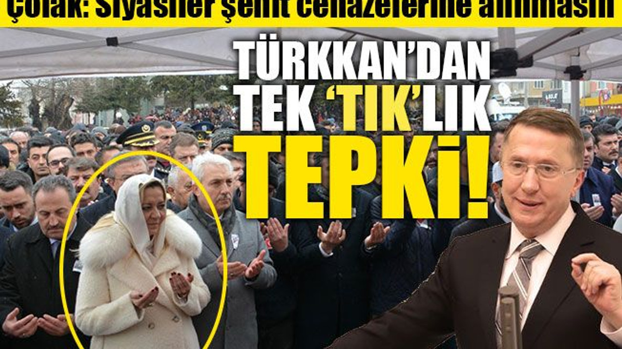 Cenazede poz veren vekile, Türkkan’dan tek ‘TIK’lık tepki!