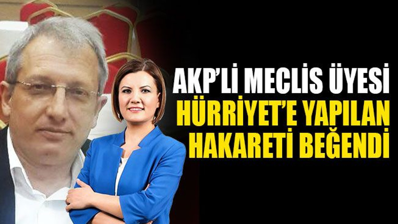 AKP’li meclis üyesi, Hürriyet’e yapılan hakareti beğendi