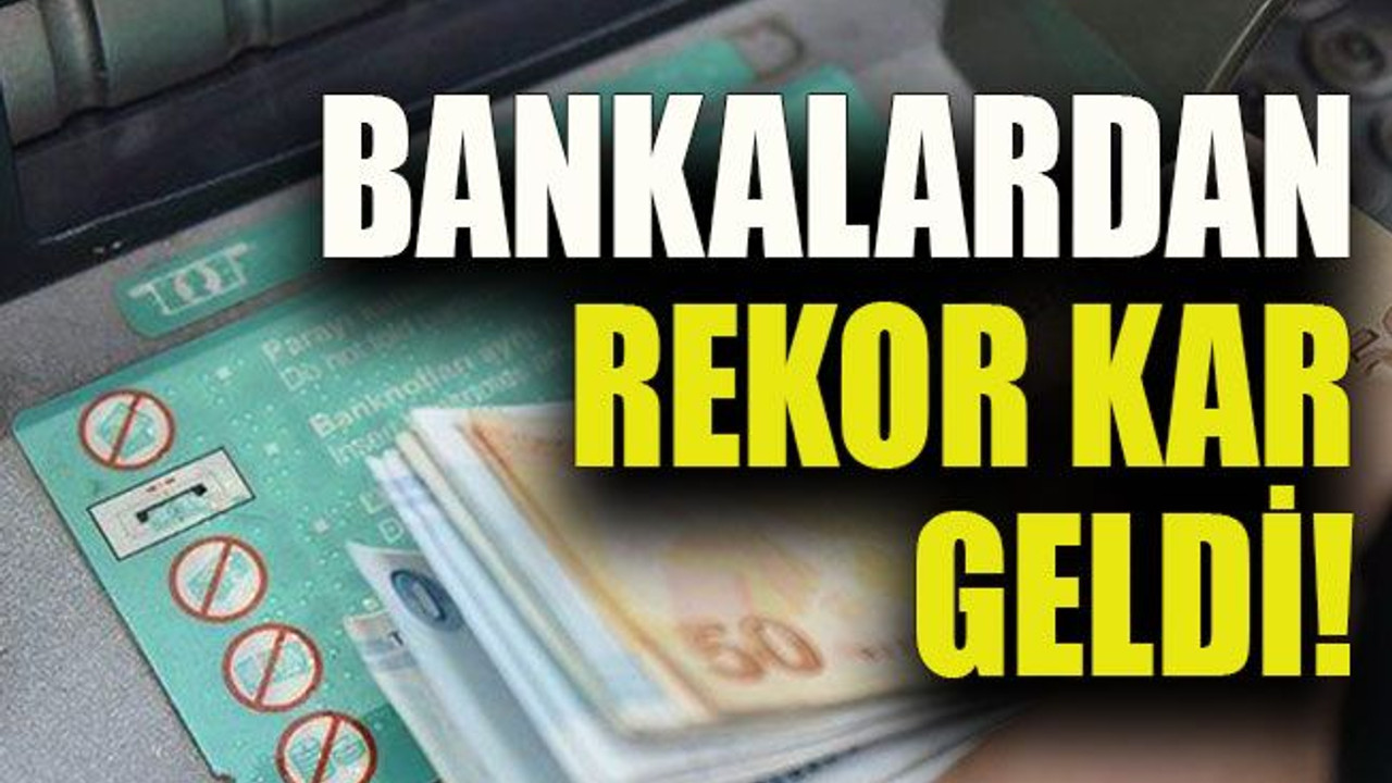Bankalardan rekor kar geldi!