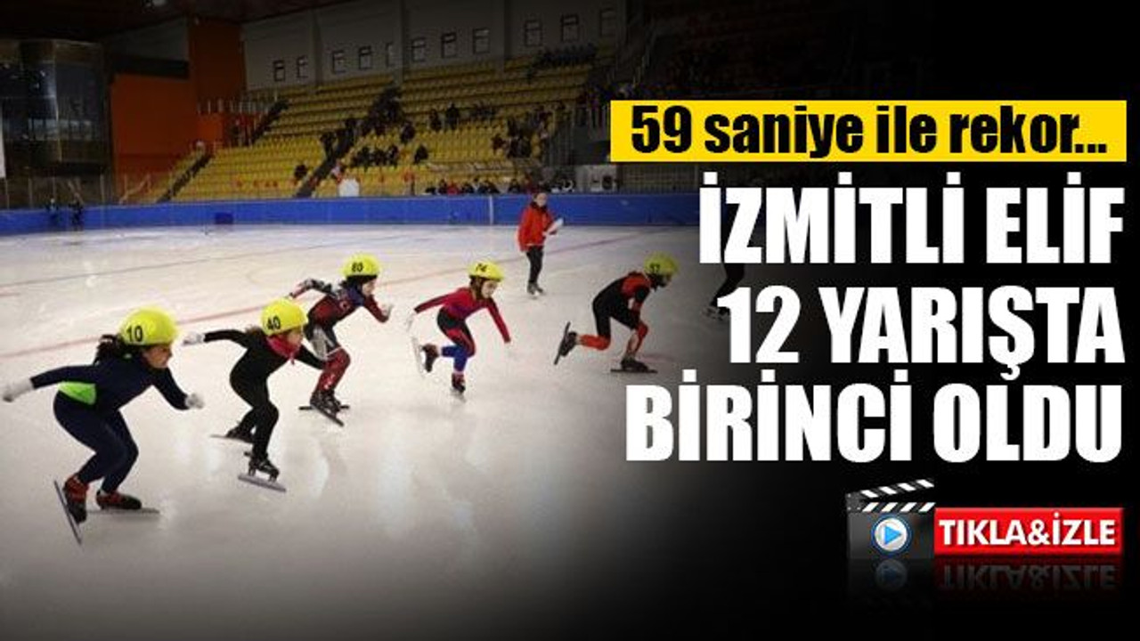 Erzurum'da düşmüştü, Kocaeli'de ayağa kalktı! 12 yarışta birincilik ve rekor!