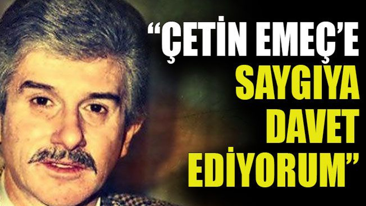 Çetin Emeç’in eşi “30’uncu yıl armağanı isminin kaldırılması oldu”