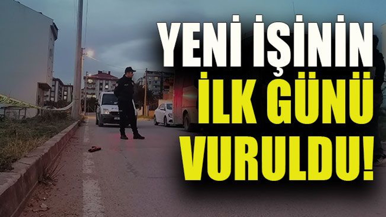 Otobüs şoförü yeni işinin ilk günü vuruldu!
