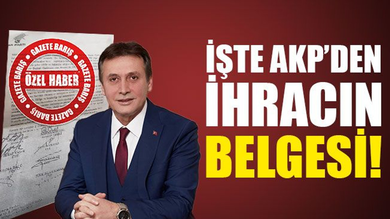 İşte AKP’den ihracın belgesi!