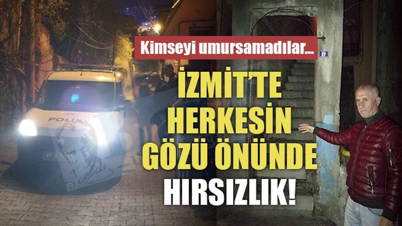 İzmit’te herkesin gözü önünde hırsızlık! Kimseyi umursamadılar…