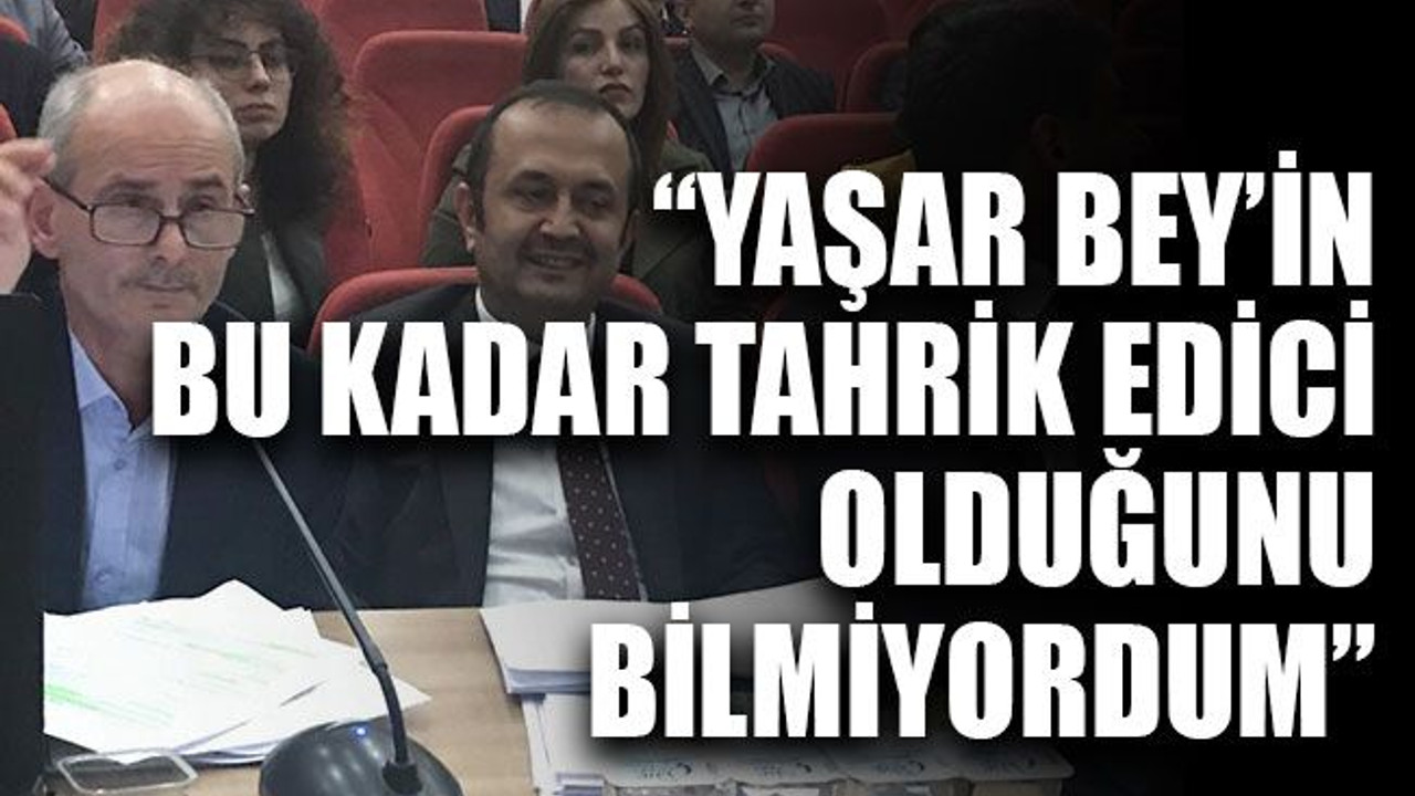 “Yaşar Bey’in bu kadar tahrik edici olduğunu bilmiyordum”