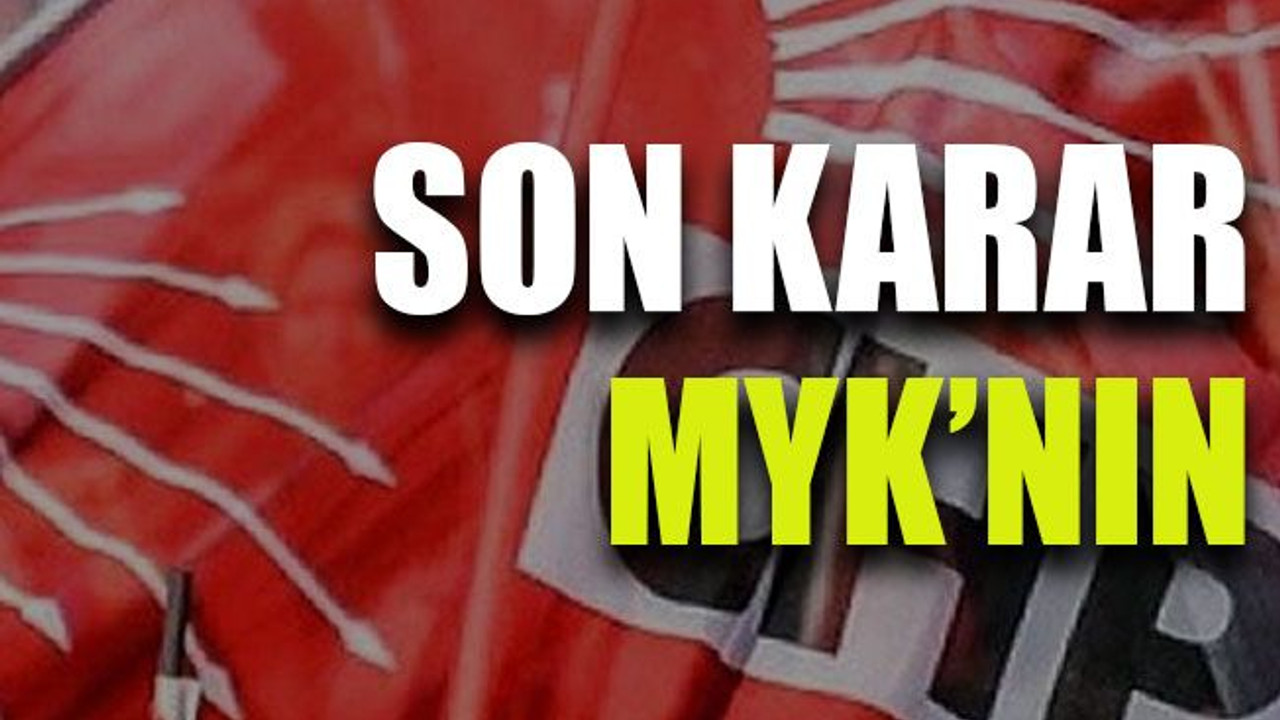 Son karar MYK’nın