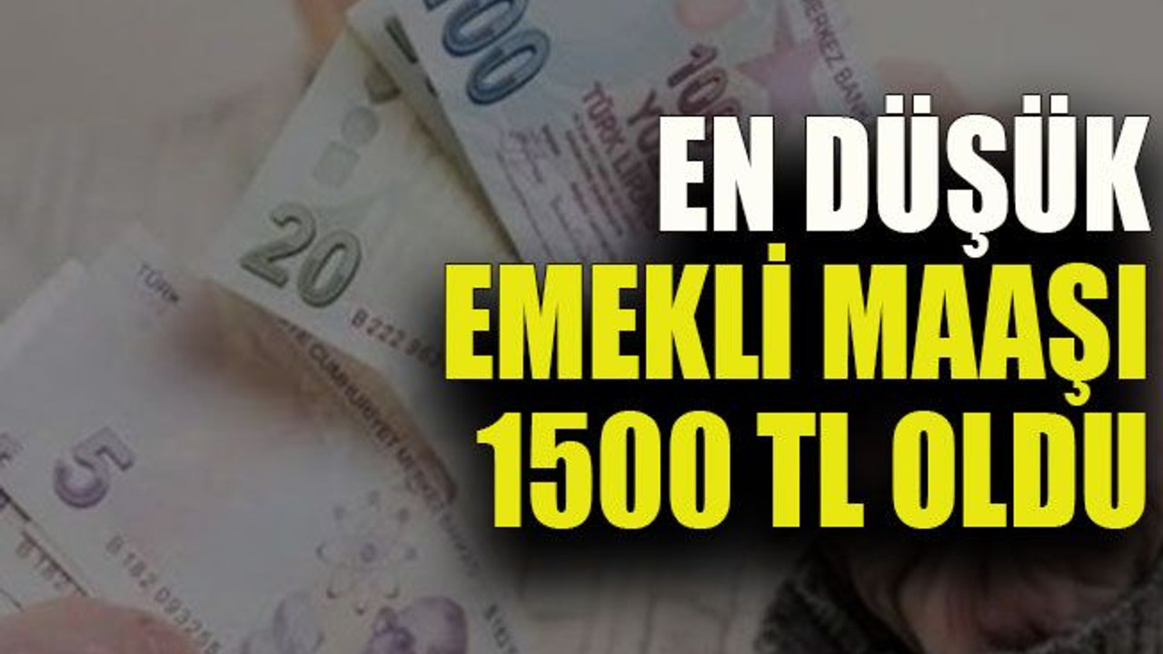 Erdoğan: “En düşük emekli maaşını 1500 liraya yükseltiyoruz”