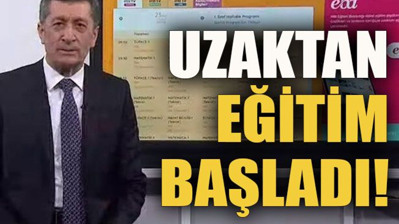 Uzaktan eğitim başladı!