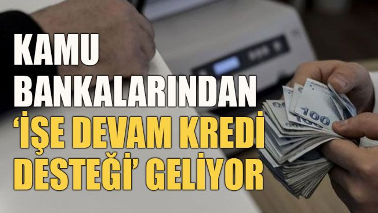 Kamu bankalarından ‘İşe Devam Kredi Desteği’ geliyor