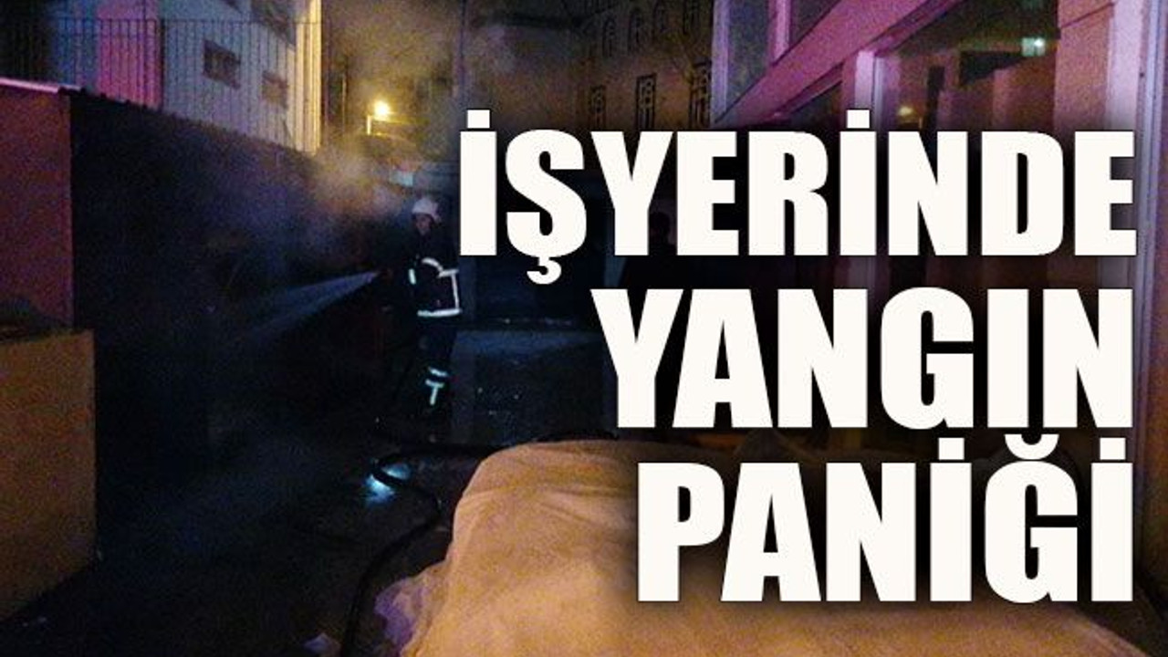 İşyerinde yangın paniği