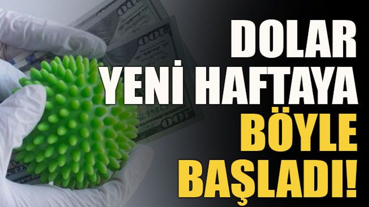 Dolar yeni haftaya böyle başladı!