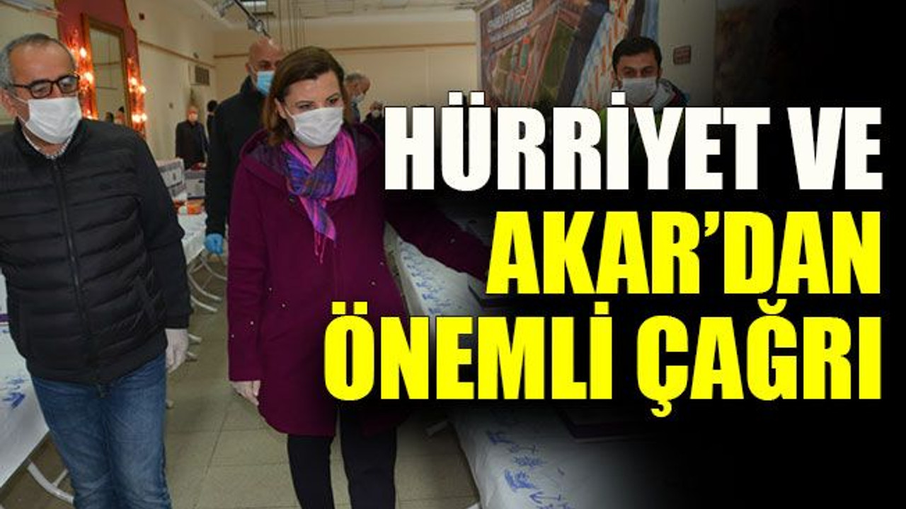 Hürriyet ve Akar’dan önemli çağrı: “Haydi İzmit, Komşusu açken tok yatan bizden değildir”