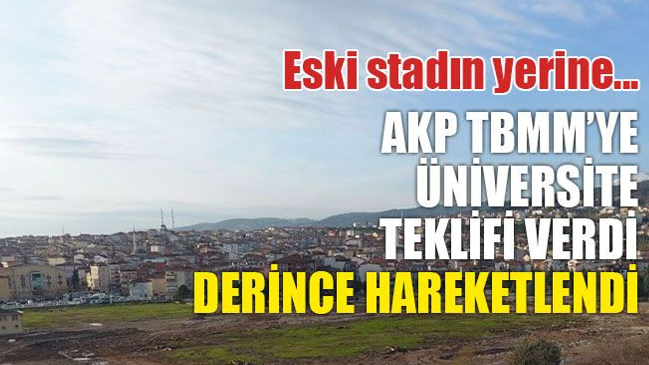 Düğmeye basıldı... İsmet Paşa Stadı’nın yerine üniversite İSTİYORLAR!