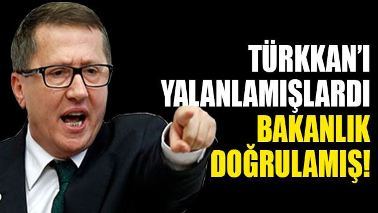 Müdürlük Türkkan’ı yalanlamıştı, Bakanlık doğrulamış!