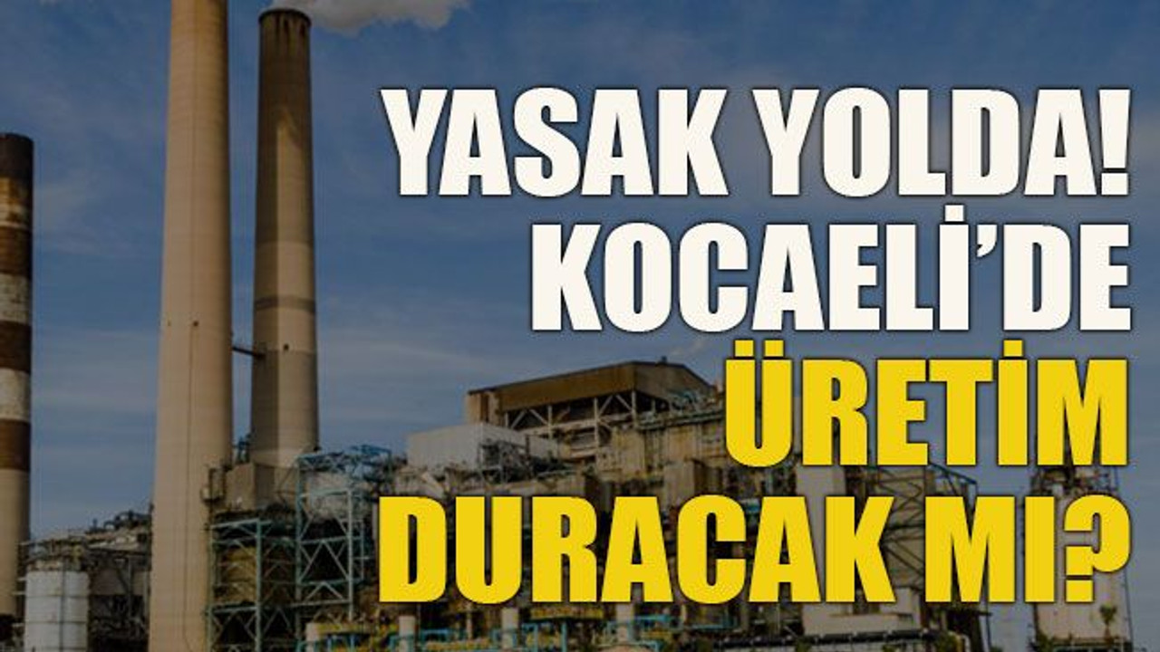 Yasak yolda! Kocaeli’de üretim duracak mı?