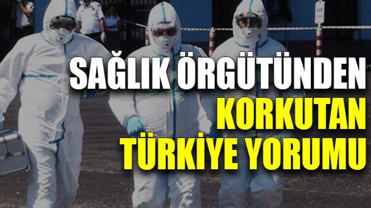 Sağlık Örgütünden korkutan Türkiye yorumu