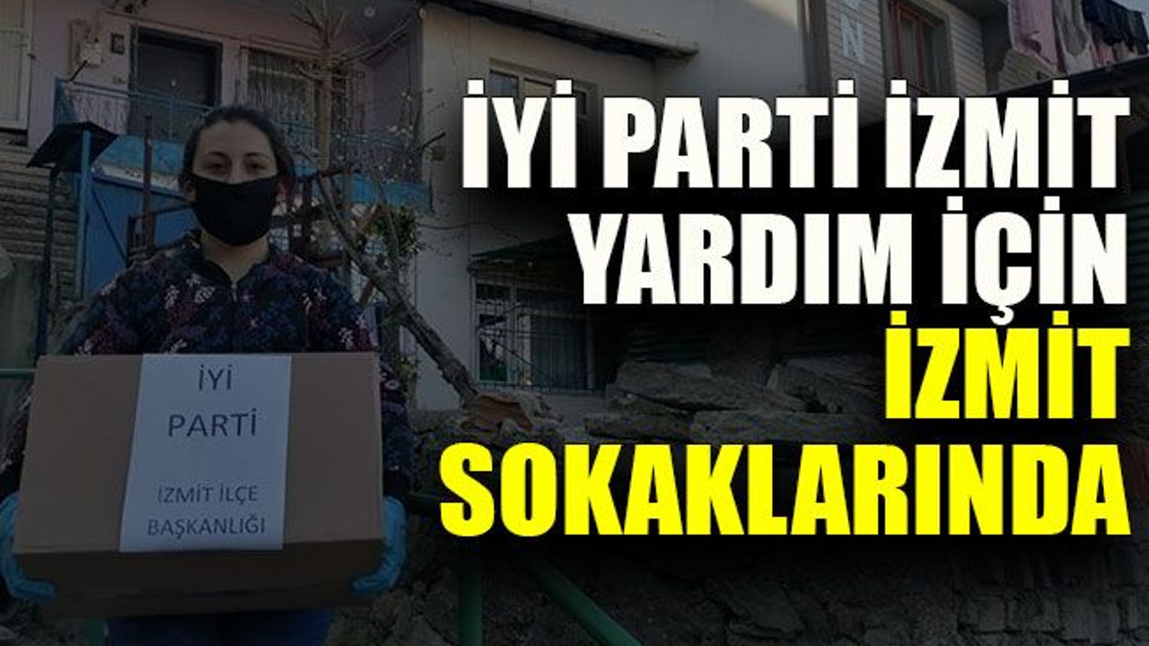 İYİ Parti İzmit yardım için İzmit sokaklarında