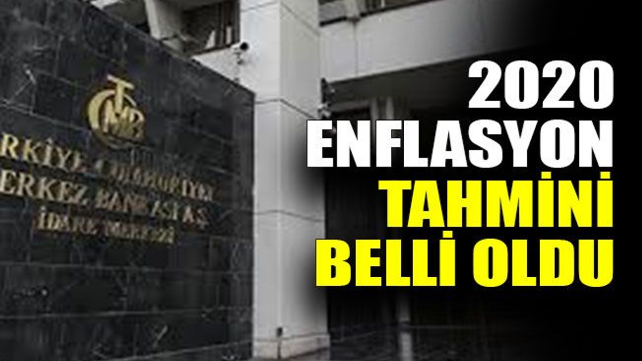 Merkez Bankası’nın 2020 enflasyon tahmini belli oldu