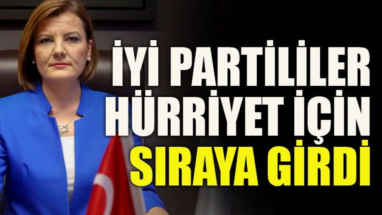 İYİ Partililer Hürriyet için sıraya girdi