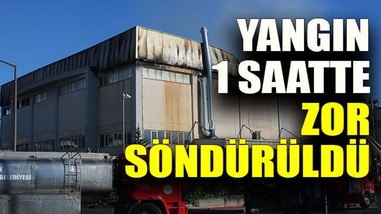 Yangın 1 saatte zor söndürüldü
