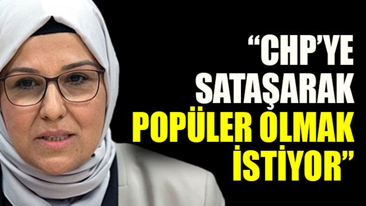 CHP’ye sataşarak popüler olmak istiyor