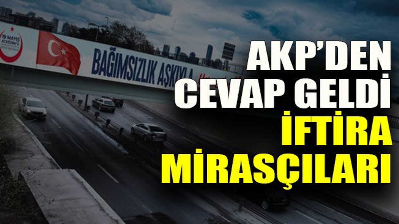 AKP’den cevap geldi: İftira mirasçıları