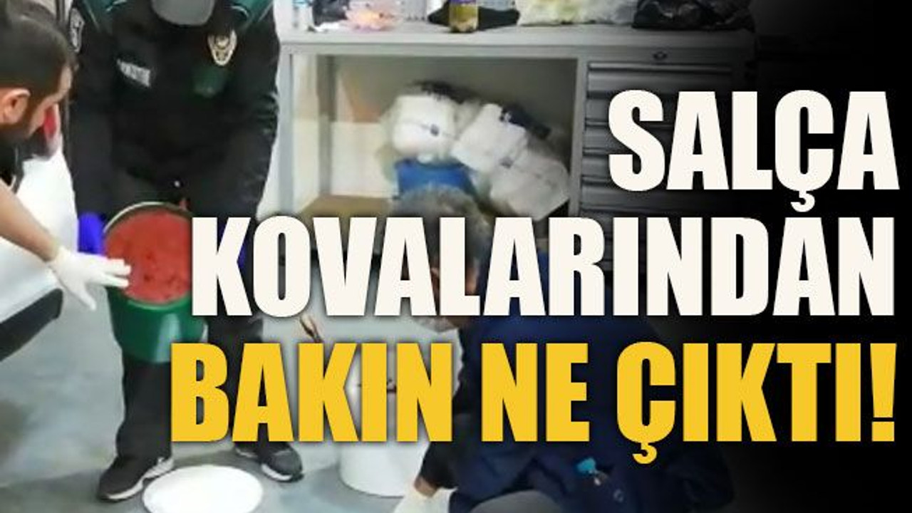 Salça kovalarından bakın ne çıktı!
