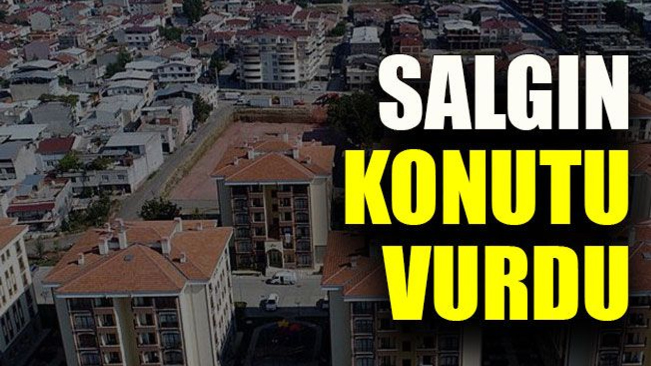 Salgın konutu vurdu