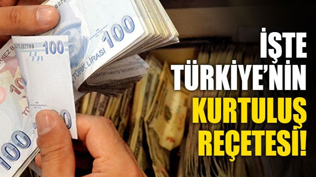 İşte Türkiye’nin kurtuluş reçetesi!