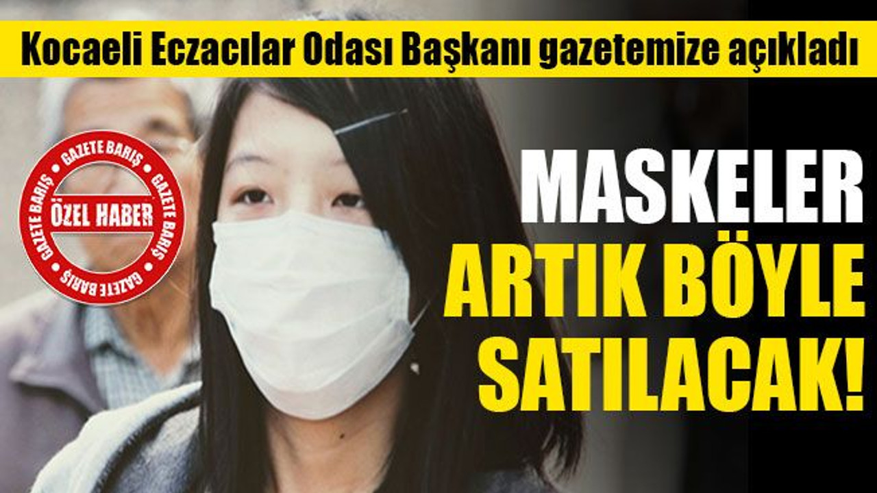 Maskeler, Kocaeli'de artık böyle satılacak!