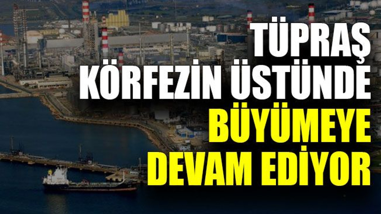 TÜPRAŞ körfezin üstünde büyümeye devam ediyor