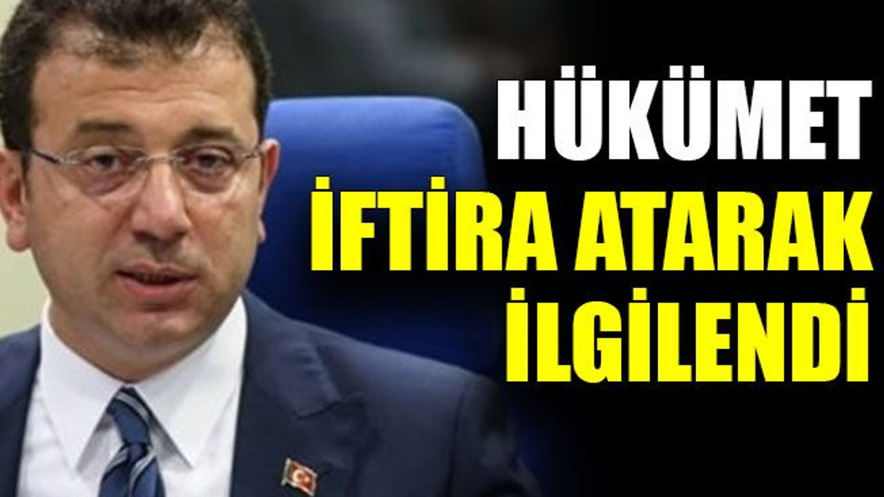 "Hükümet iftira atarak ilgilendi"