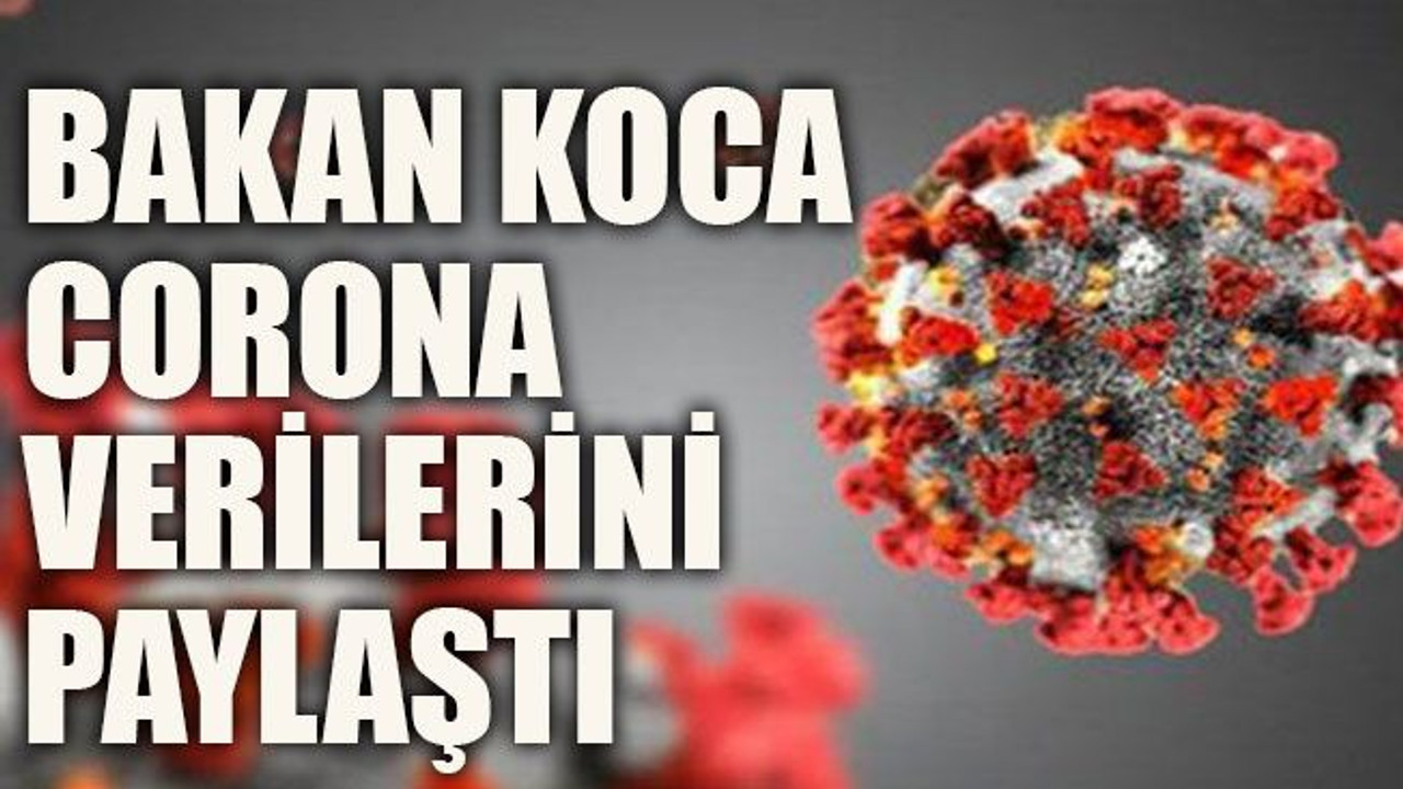 Bakan Koca corona verilerini paylaştı