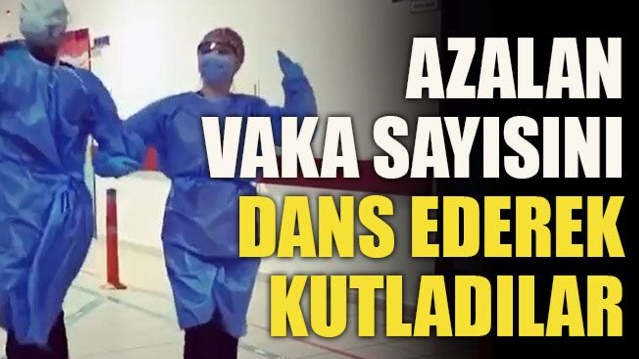 Azalan vaka sayısını dans ederek kutladılar