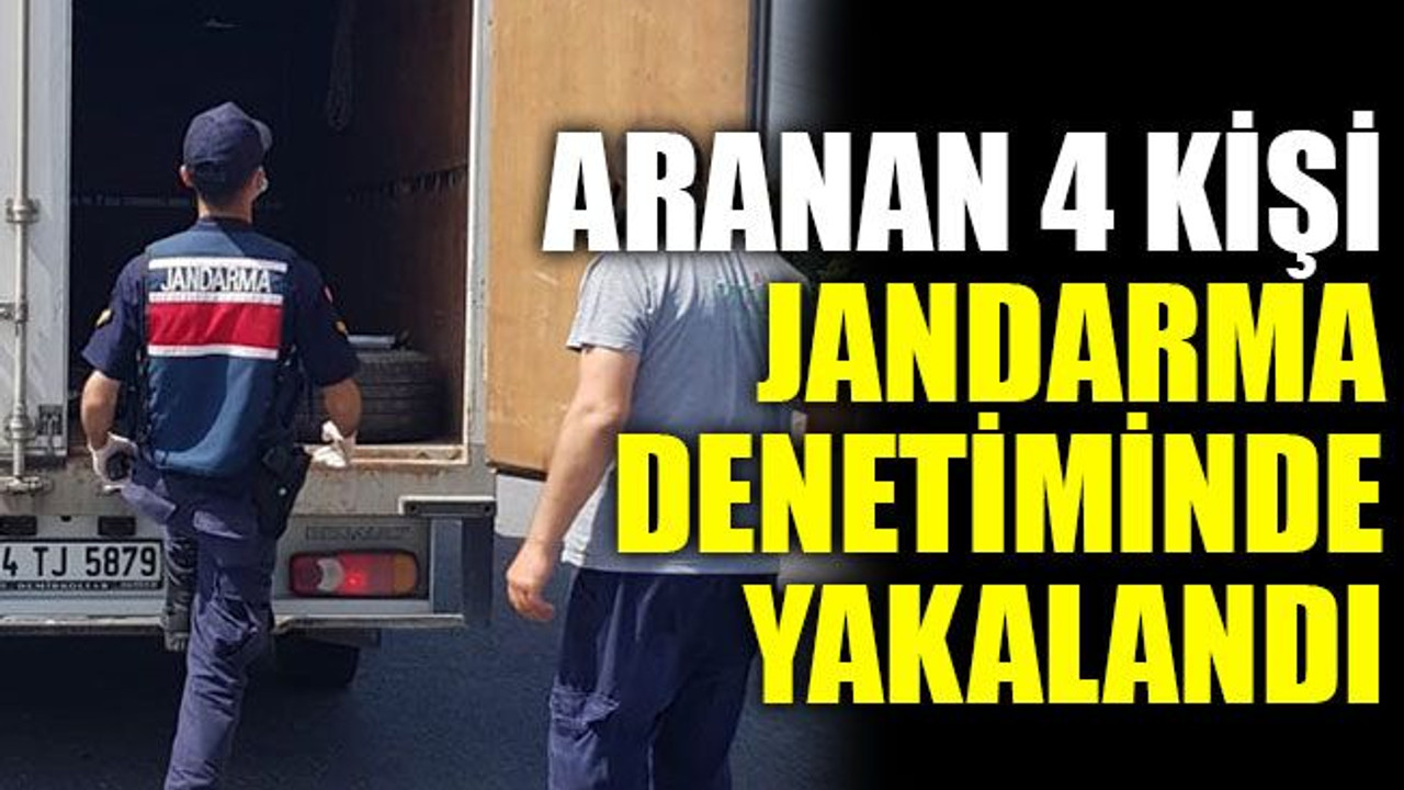 Kocaeli’de aranan 4 kişi jandarma denetiminde yakalandı