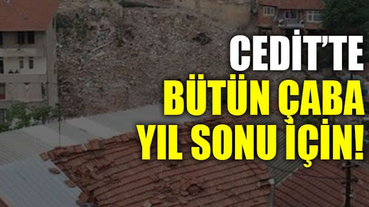Cedit’te bütün çaba yıl sonu için!