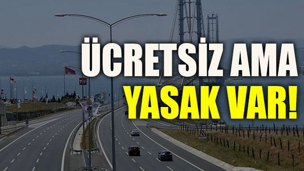 Ücretsiz ama yasak var!